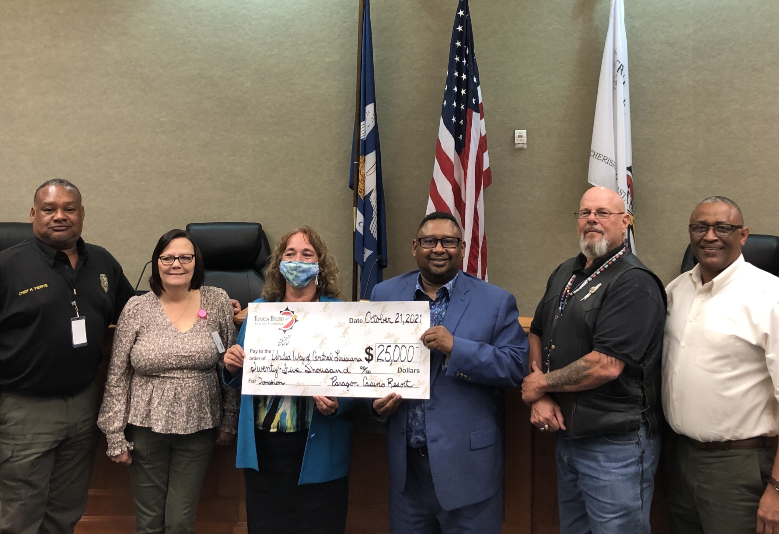 Paragon Casino Resort Contributes to United Way in Hurricane Recovery Efforts