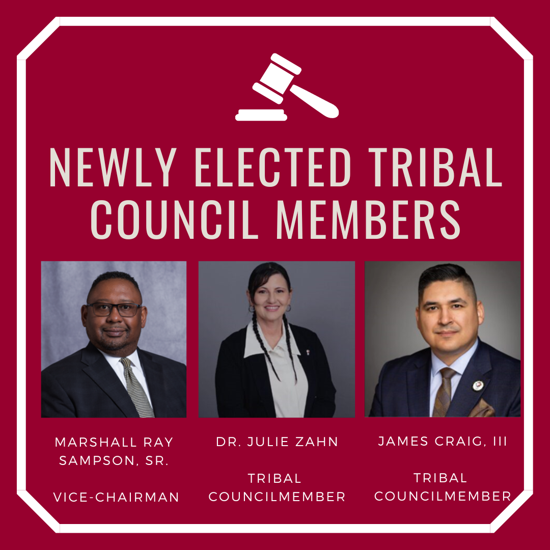 Tunica-Biloxi Tribe Elects Vice-Chairman; Tribal Council Members