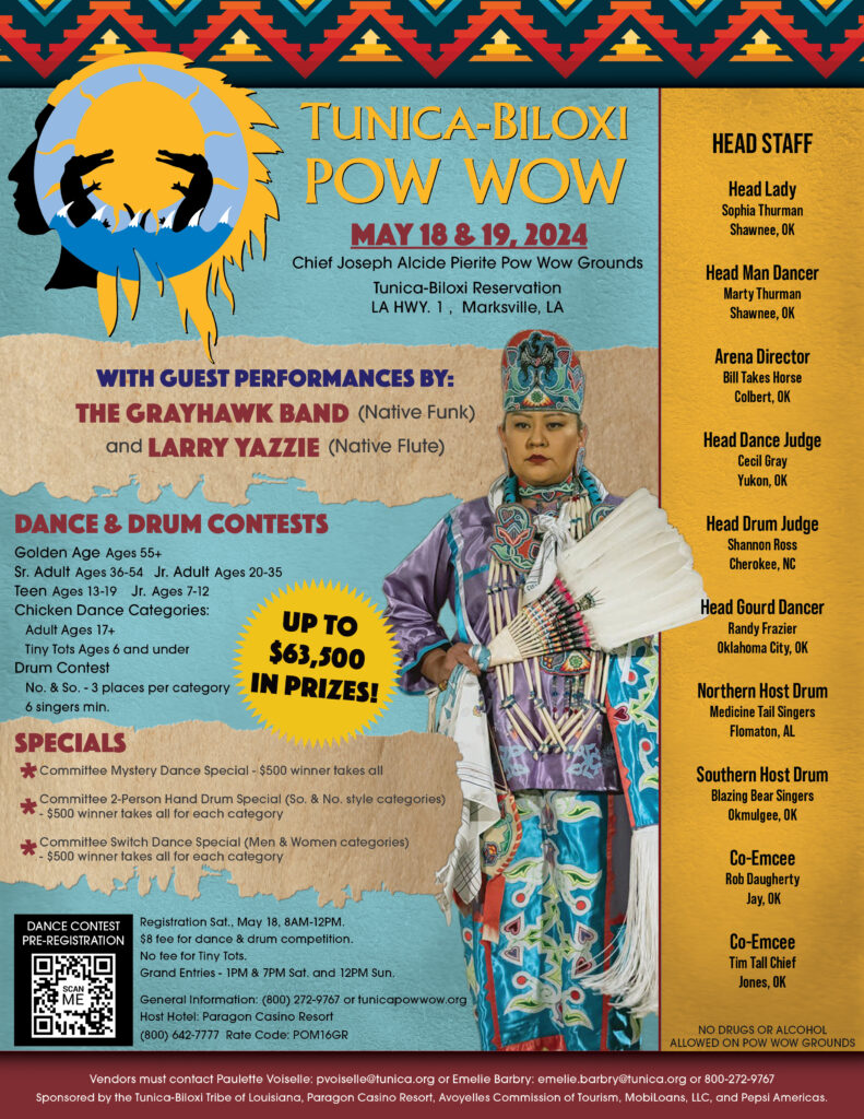 2024 Pow Wow TunicaBiloxi Tribe of Louisiana Marksville, LA